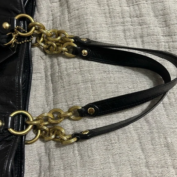 Coach vintage black leather purse - Picture 7 of 11